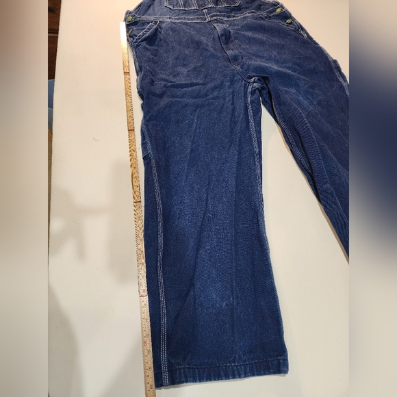 Liberty Carpenter Overalls Men's Size 42X30 Blue Denim Classic Style - Picture 5 of 13